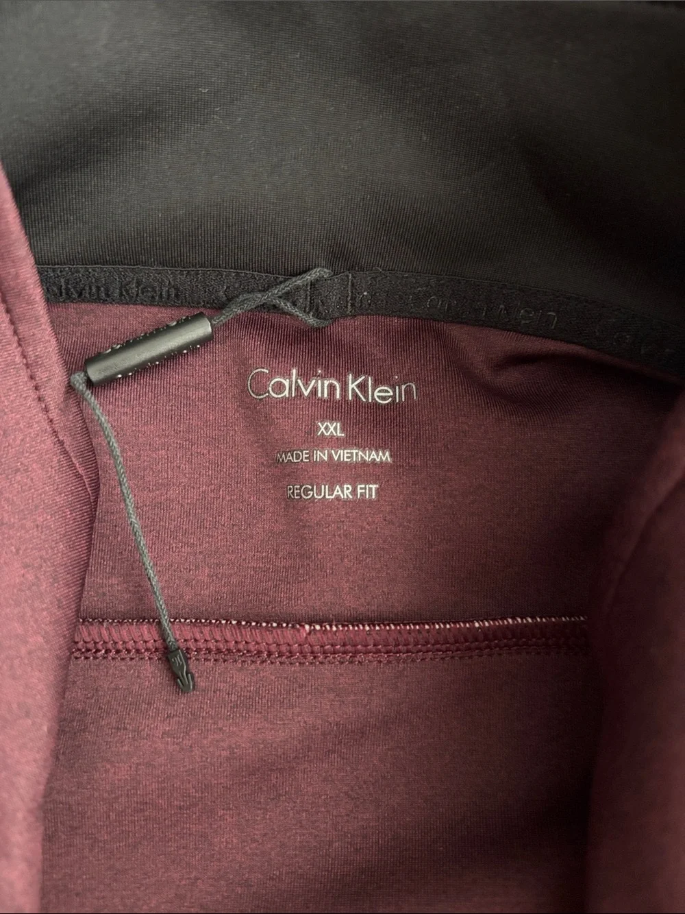 Calvin Klein Men's Plum 1/4 Zip Pullover Size XXL